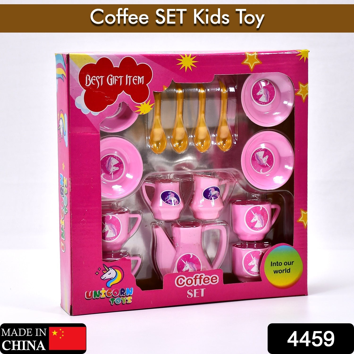4459 ﻿Tickles Tea toy Set | Coffee Kitchen Plastic Set Toy for Kids, Boys & Girls (15Pcs) 
