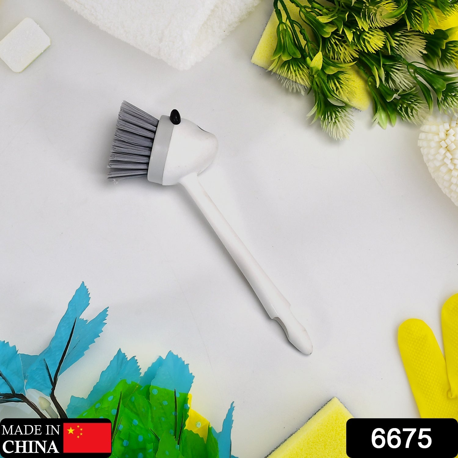 6675 Cleaning Plastic Brush for Multipurpose Dirt Cleaning 