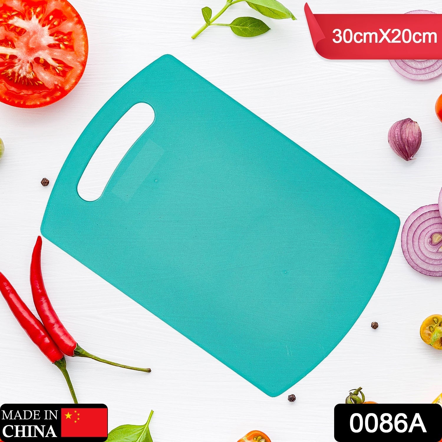 0086A Chopping Board Cutting Pad Plastic for Home and Kitchen Accessories Items Tools Gadgets for Cutting Vegetables Non Sleep Anti Skid 