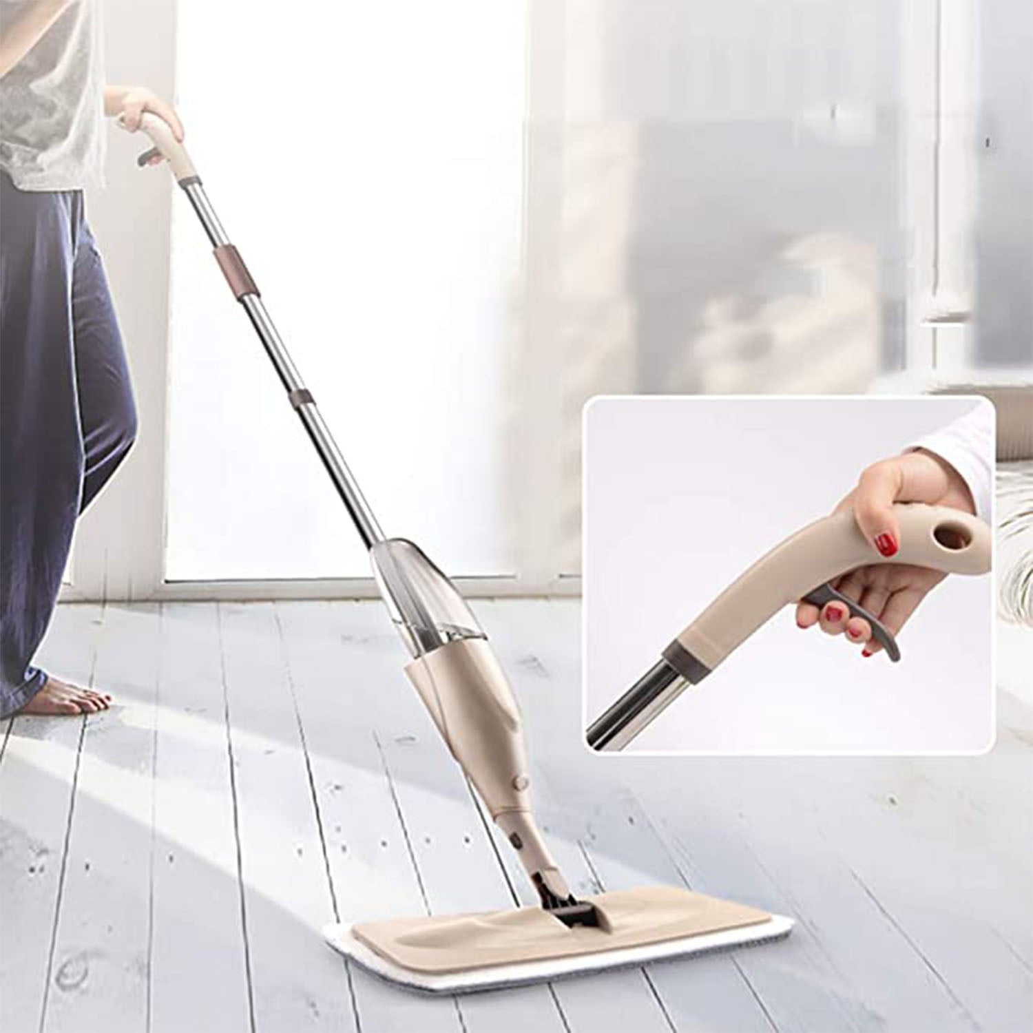 1739 Floor Cleaning Spray Mop with Removable Washable Cleaning Pad 