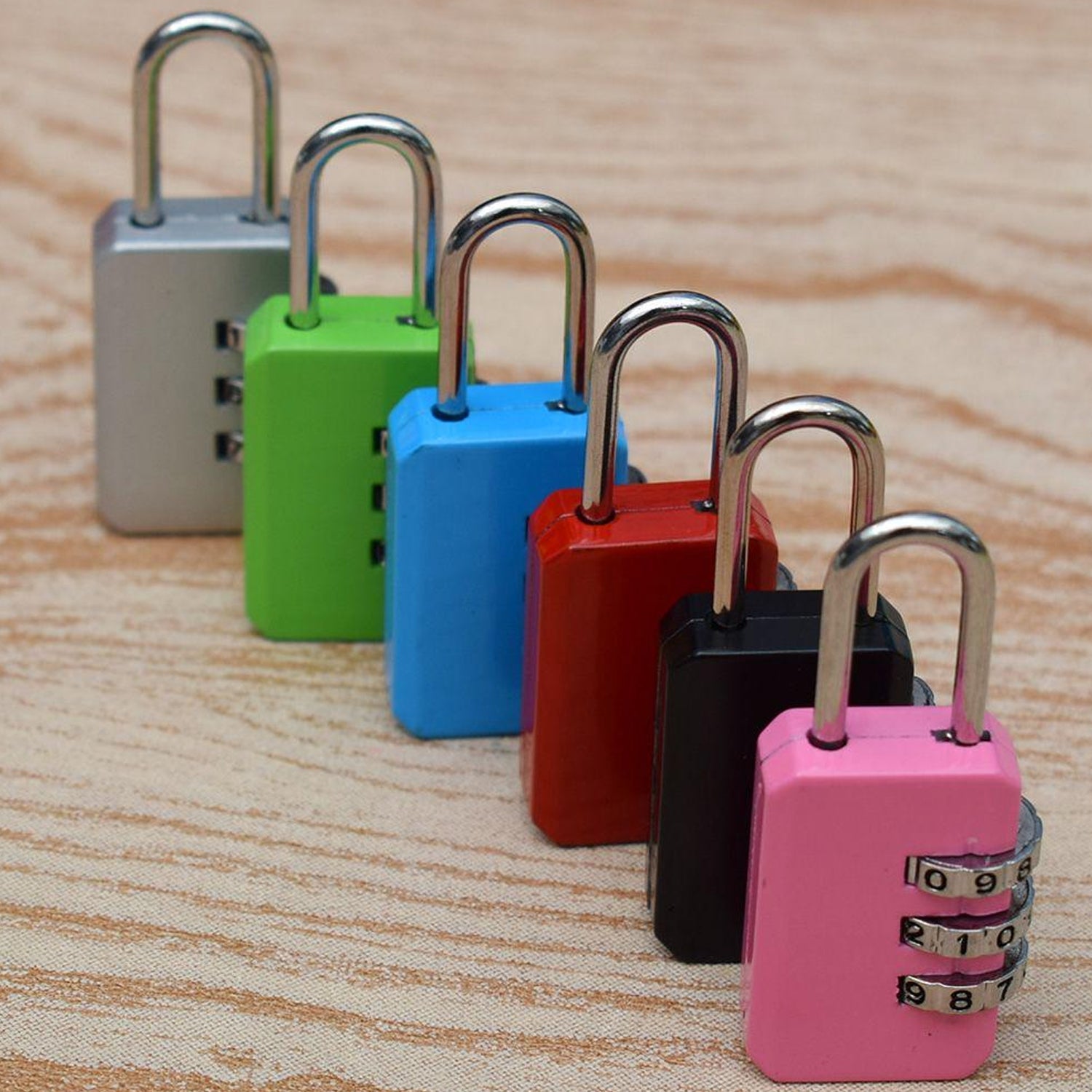 1243 Round Resettable Code Number Padlock 