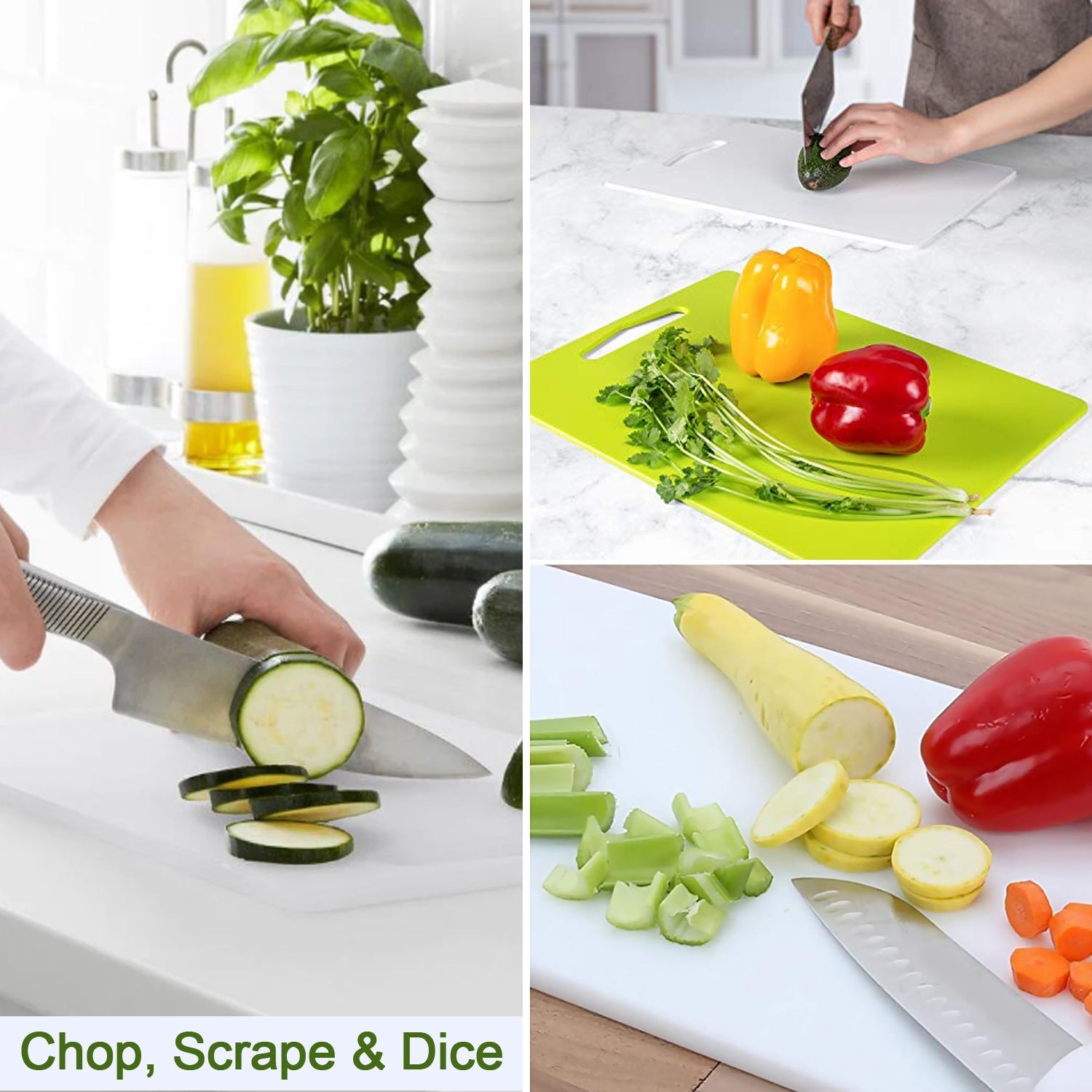 0086 Kitchen Plastic Cutting/Chopping Board 
