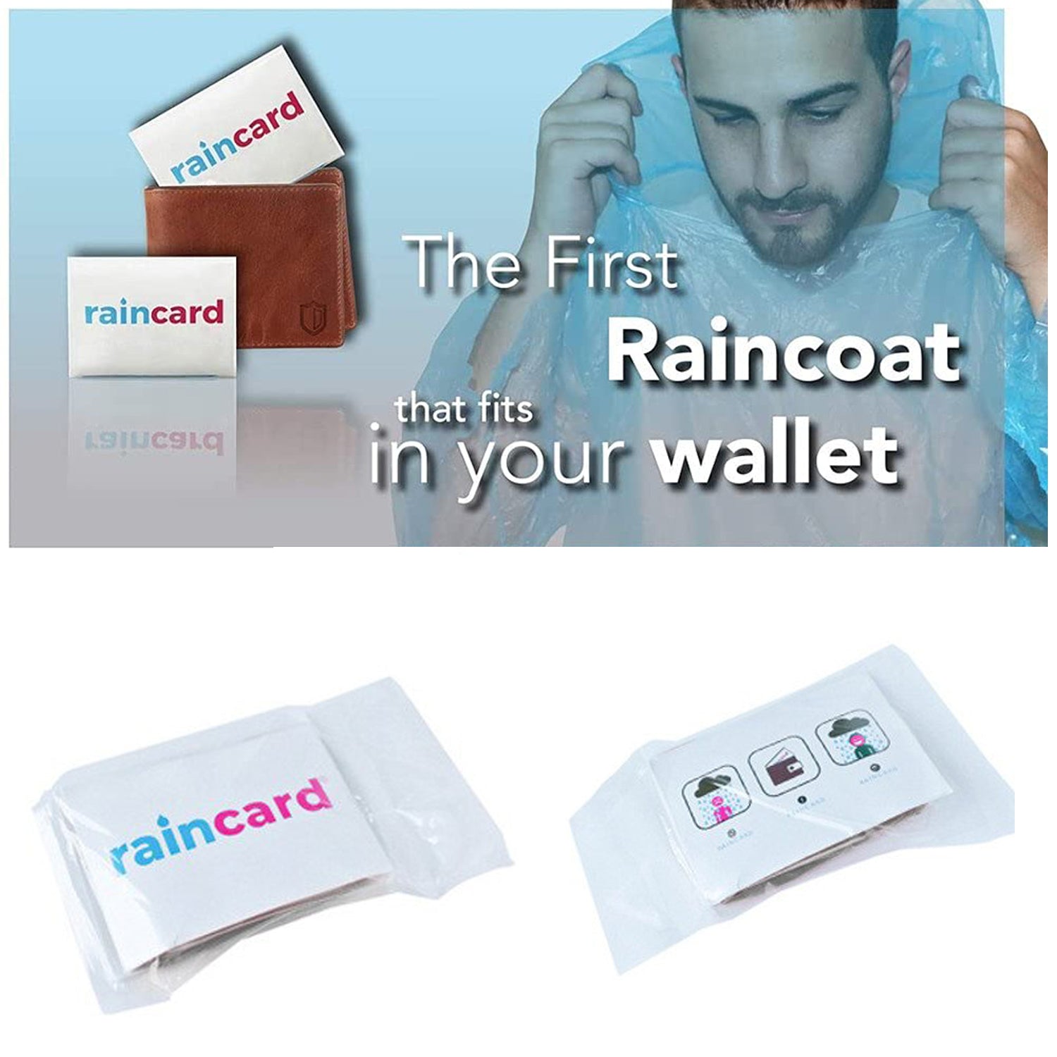 1425A Easy to Carry Emergency Waterproof Rain coat pouch 