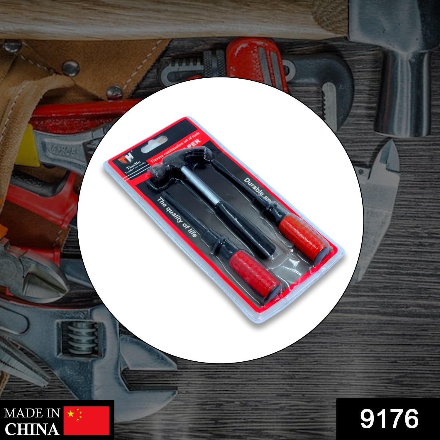 9176 Hand Tool Kit, Hammer, Screwdriver Set of 3 