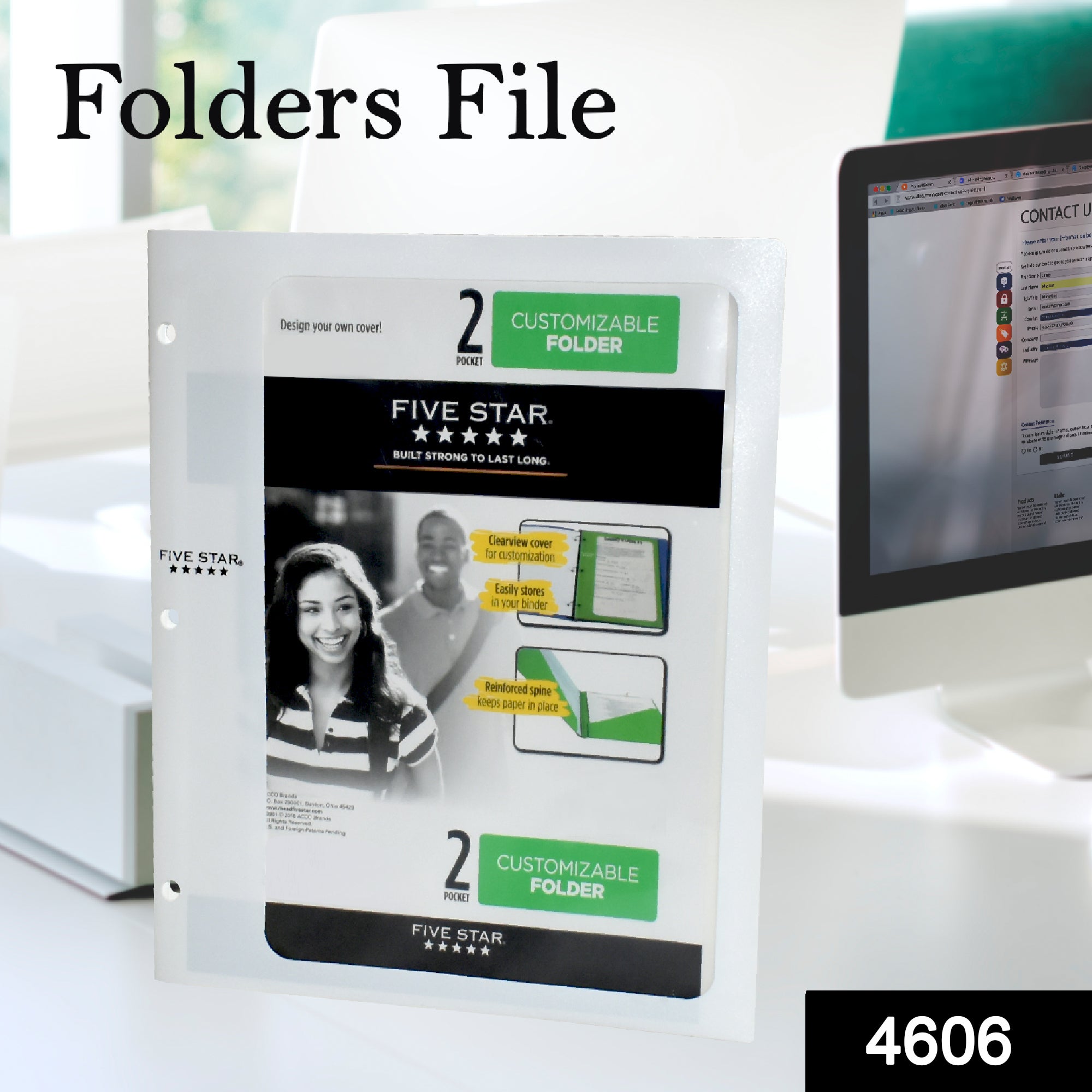 4606 File Paper Holder Organizer School Office Home For Documents 