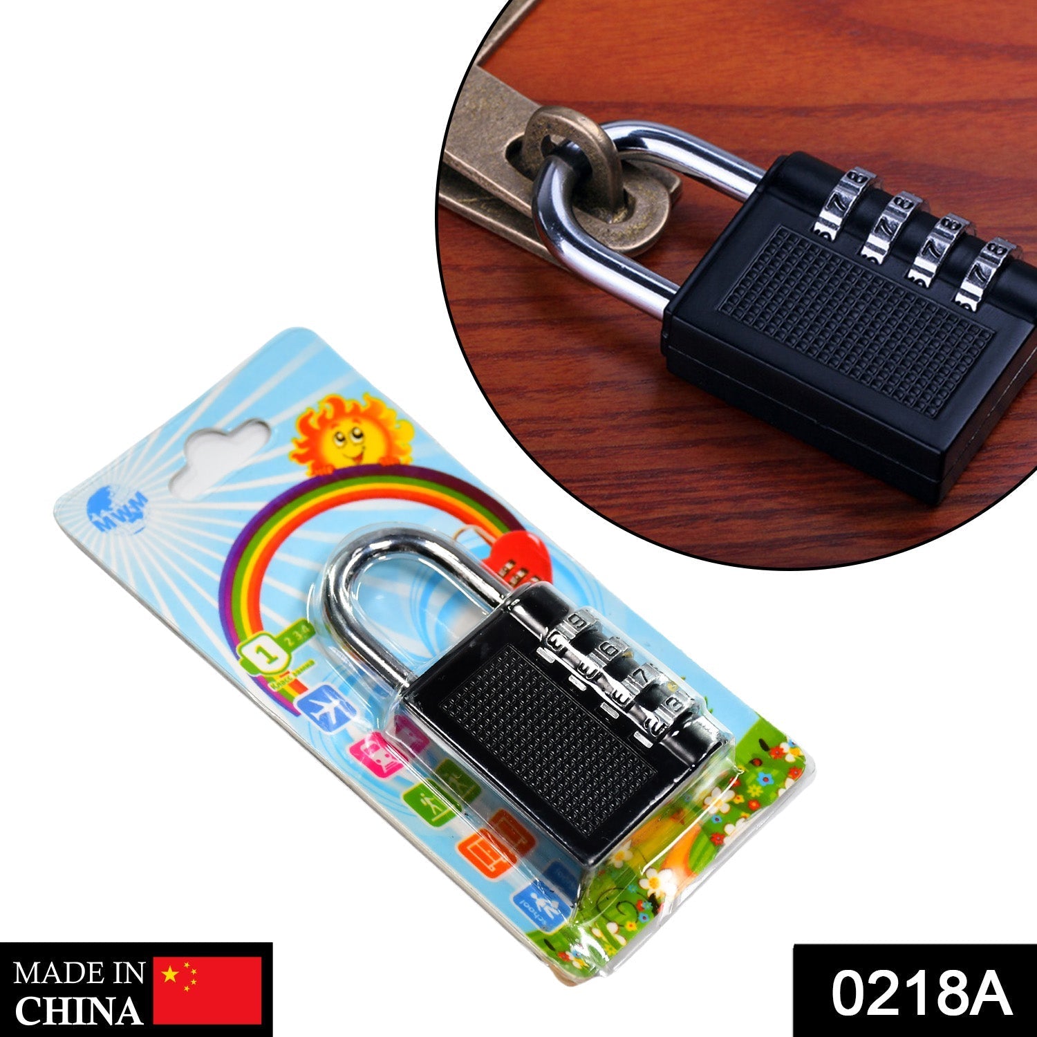 0218A Security Pad Lock-4 digit 