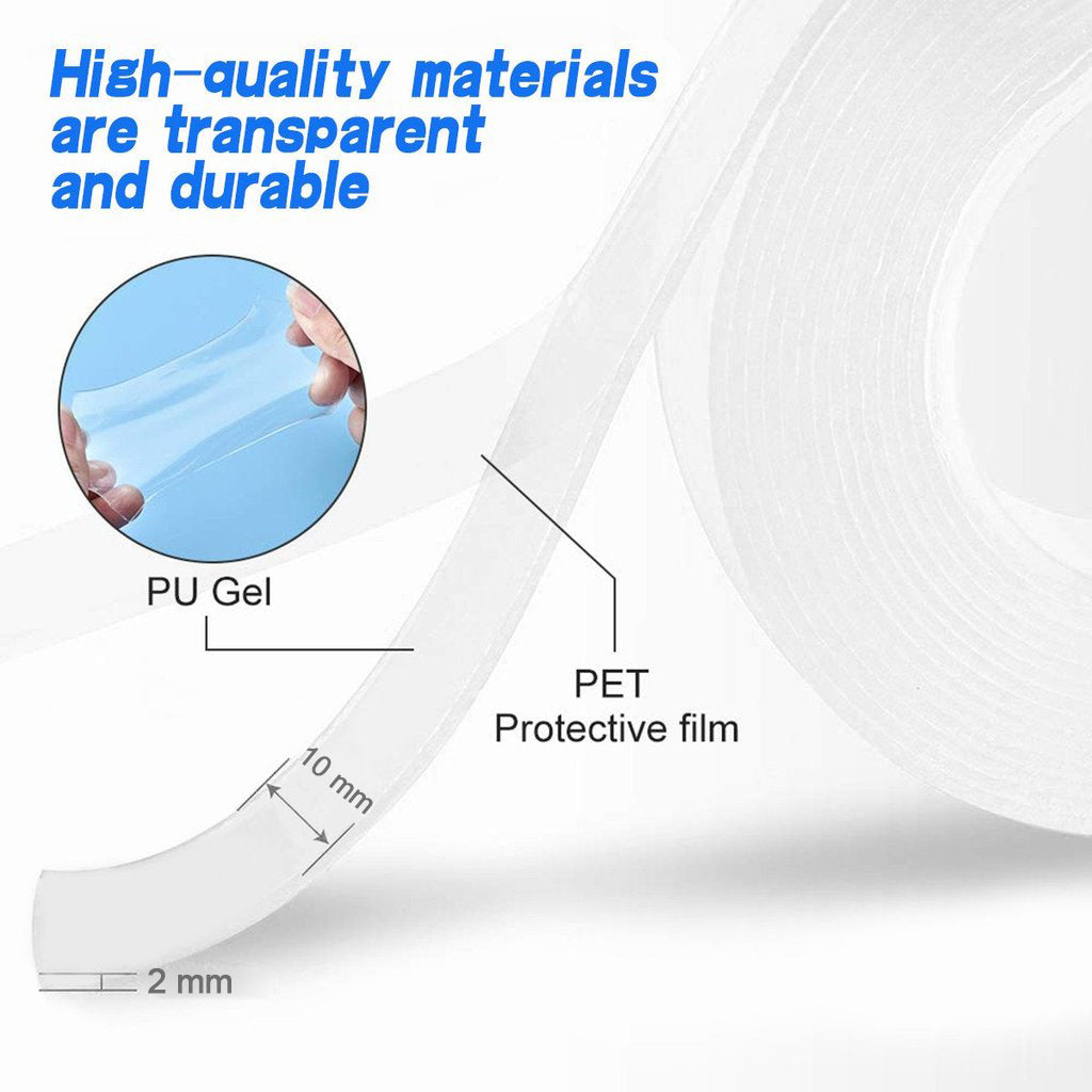 1679 3 Meter Double Sided Adhesive Silicon Grip Gel Tape 