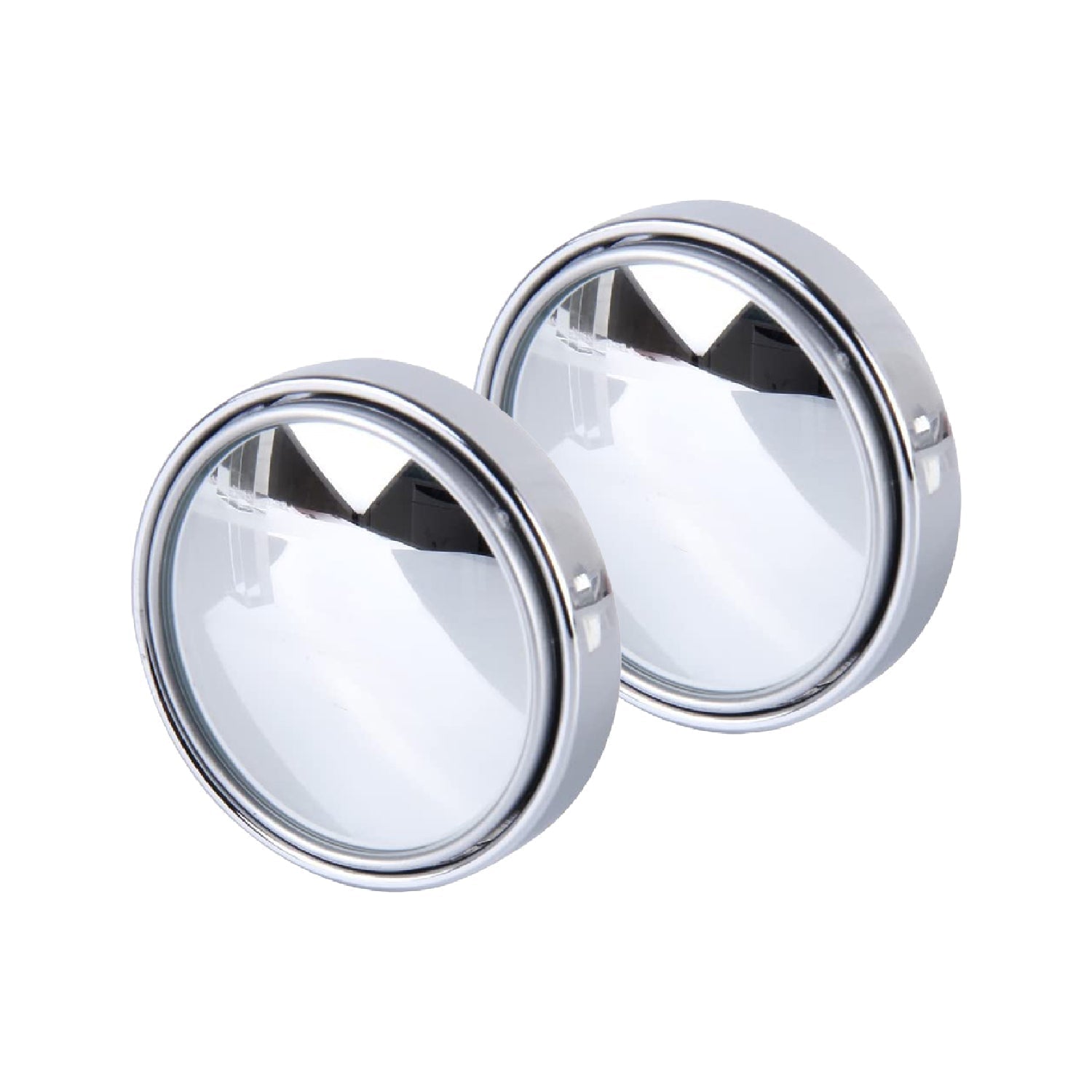 6205 360DEGREE BLIND SPOT ROUND WIDE ANGLE ADJUSTABLE CONVEX REAR VIEW MIRROR - PACK OF 2 