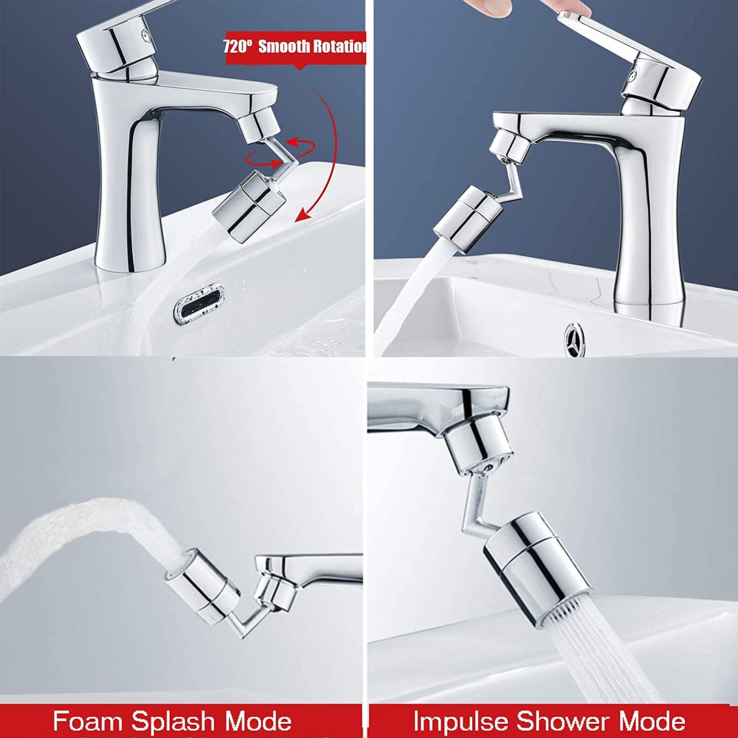 9089 Splash Filter Faucet, Sink Faucet Sprayer Head Suitable for  Kitchen Bathroom Faucet 