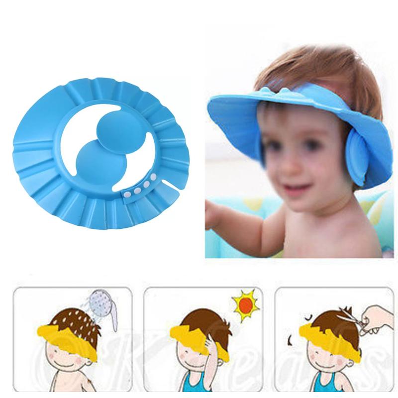 0378 Adjustable Safe Soft Baby Shower cap DEALS BAAZAR